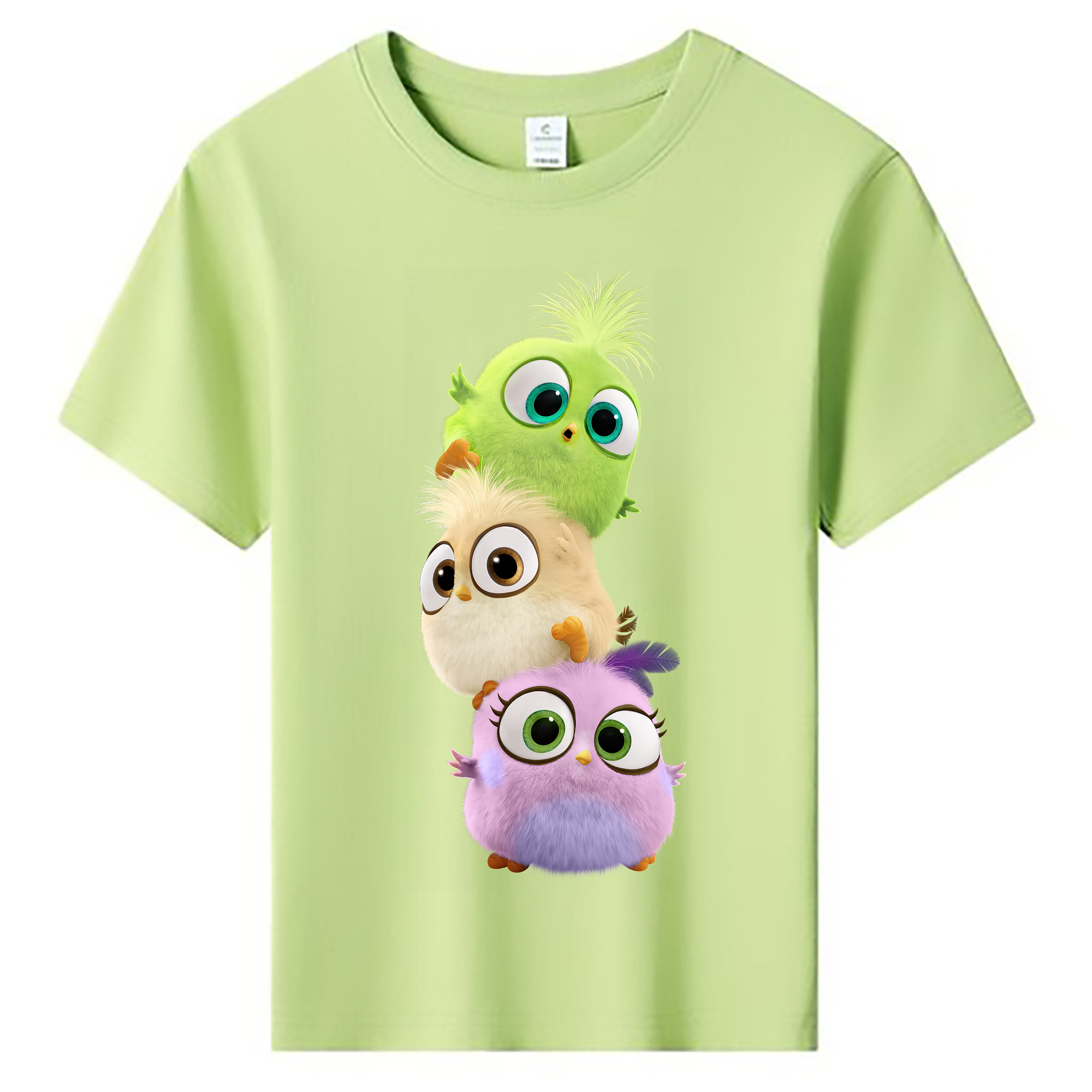 （画像用） Angry Birds アングリーバード 綿100％キッズTシャツ（フロントプリント）